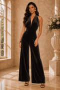 Shirley Shimmered Velvet Jumpsuit - Robbi & Angel
