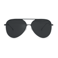 Smaller Megan 2 Jet Black- Aviator Sunglasses - Robbi & Angel
