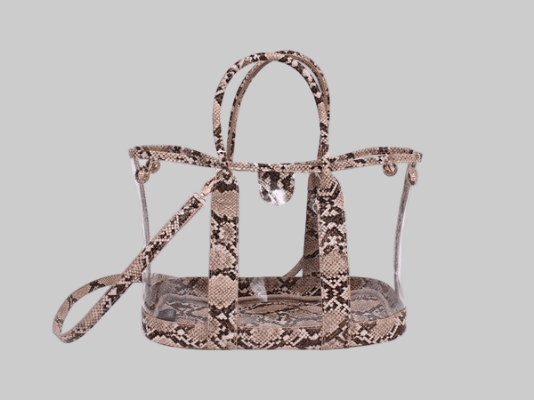 SNAKE TRIM CLEAR BAG - Robbi & Angel