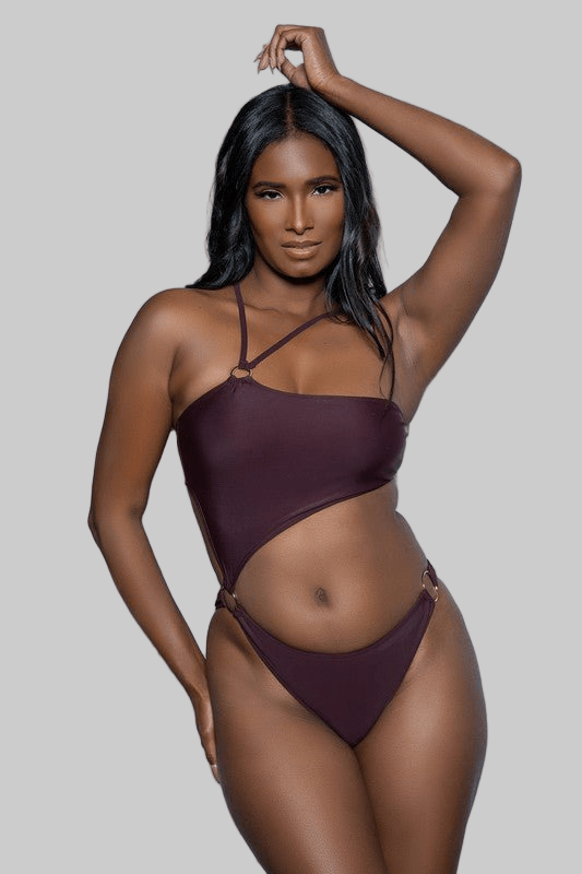 Sofia One Shoulder Daring Strappy Swimsuit - Robbi & Angel
