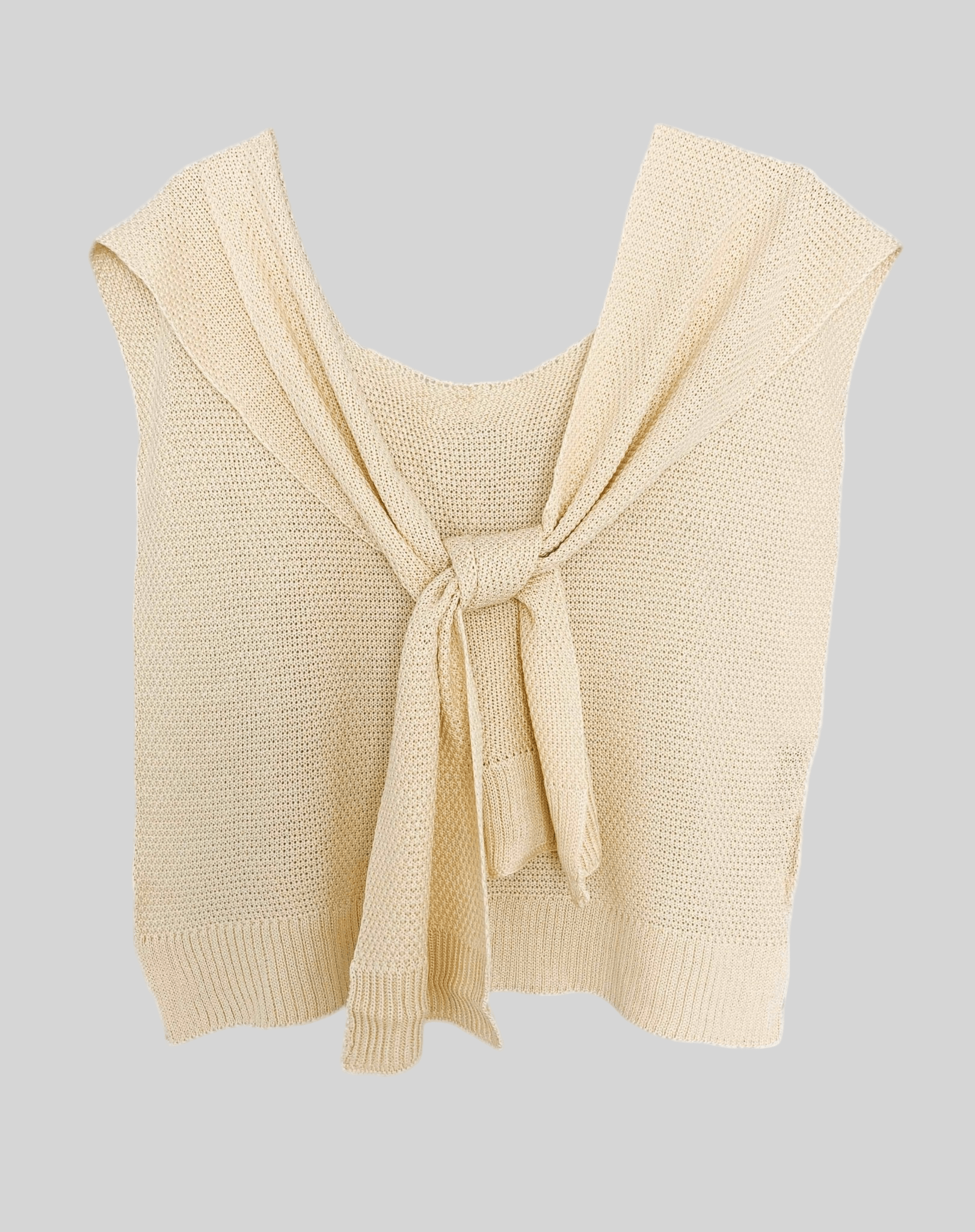 Solid Color Tie Front Shoulder Cover Up - Robbi & Angel