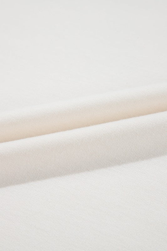 Solid Cropped Tee & Ruffle High Waist Skort Set - Robbi & Angel