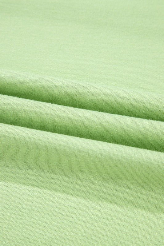 Solid Loose V - Neck Tee & Drawstring Shorts Set - Robbi & Angel