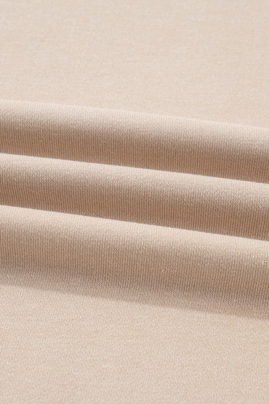 Solid Side Slit Sweatshirt and Leggings Set - Robbi & Angel