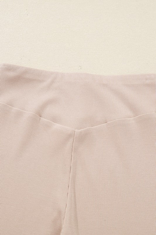 Solid Side Slit Sweatshirt and Leggings Set - Robbi & Angel