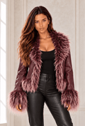 Soraya Faux Fur Trim Jacket - Robbi & Angel