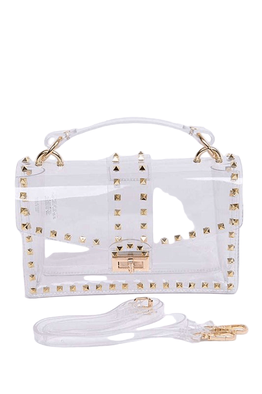 Studded Clear Swing Bag - Robbi & Angel