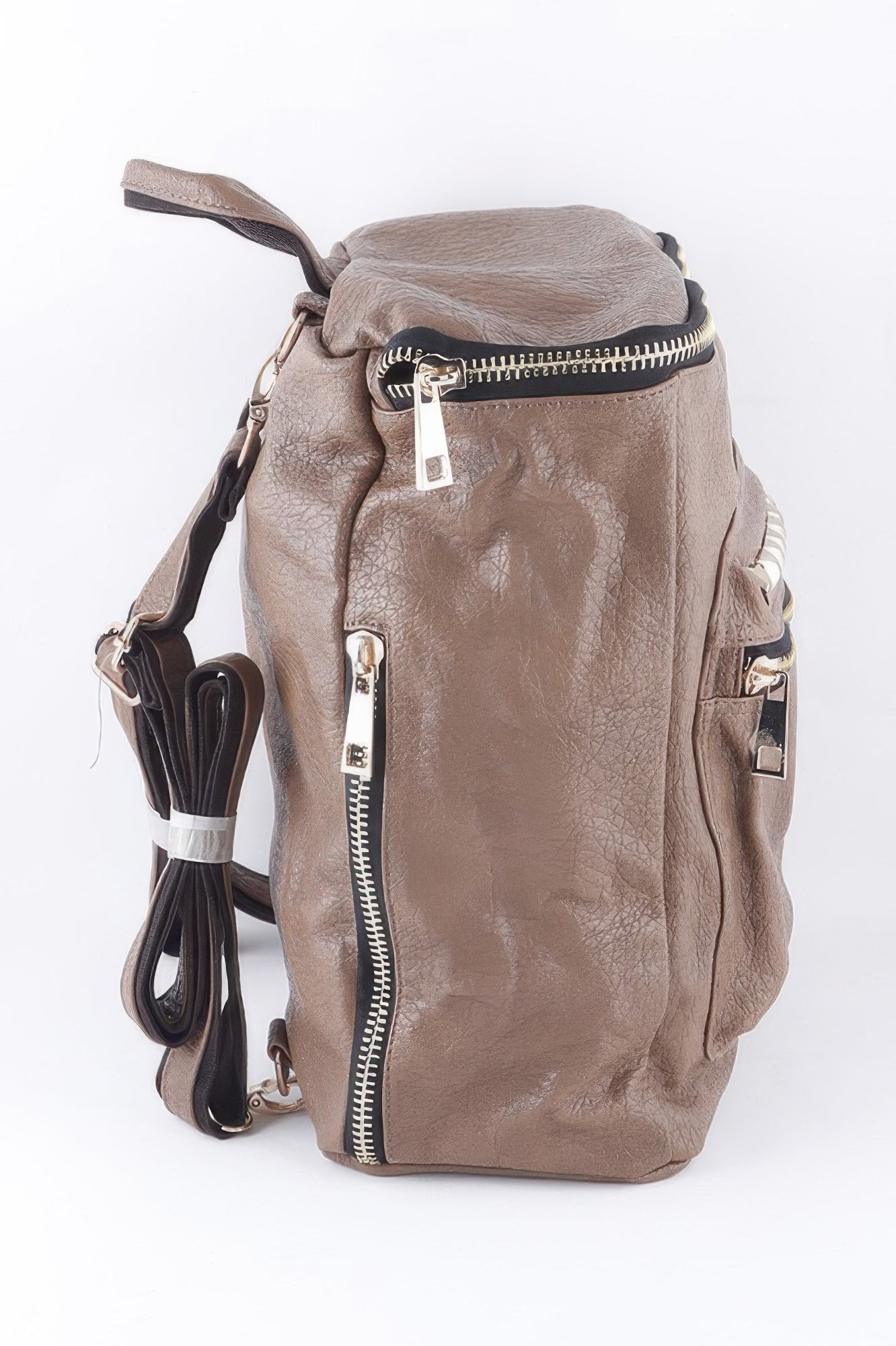 Studded Faux Leather Backpack - Robbi & Angel