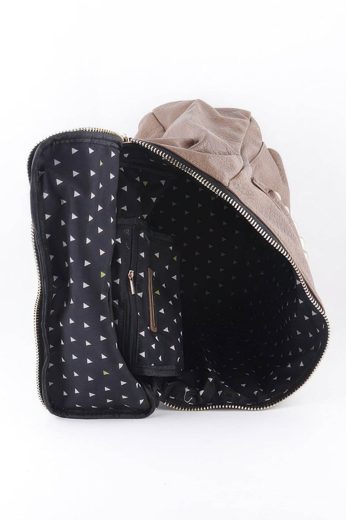 Studded Faux Leather Backpack - Robbi & Angel