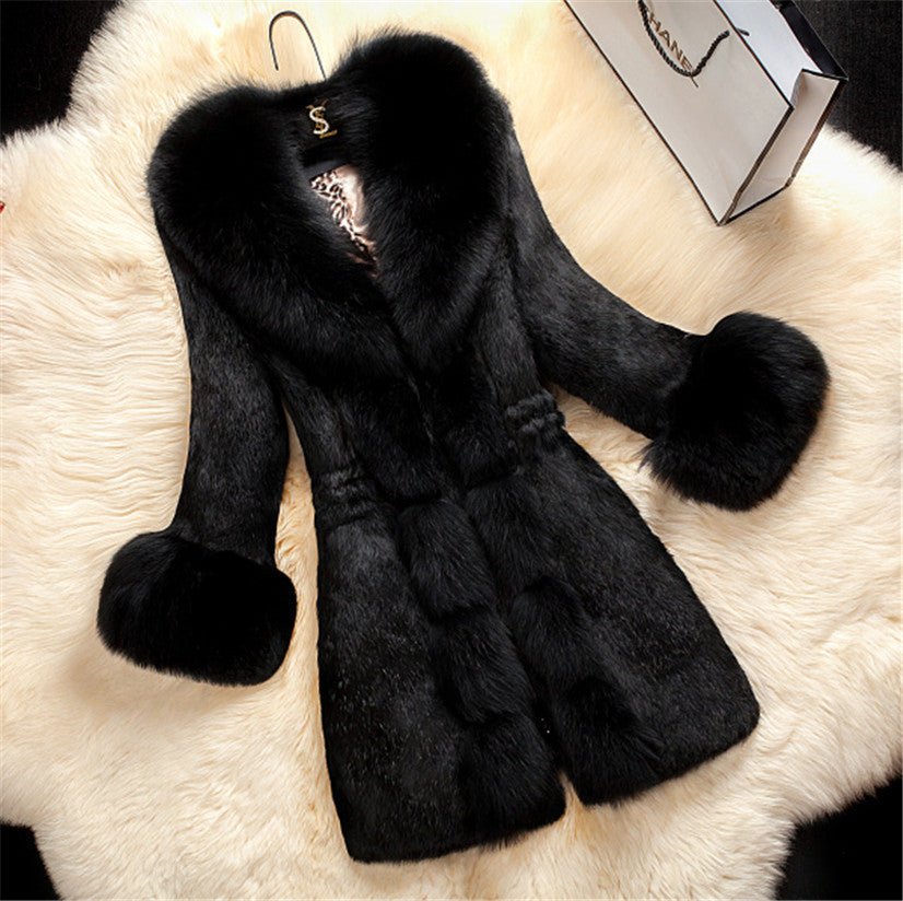 Tammy Long Oversized Faux Fur With Collar - Robbi & Angel