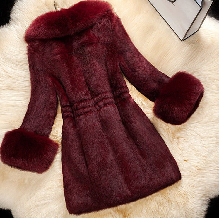 Tammy Long Oversized Faux Fur With Collar - Robbi & Angel