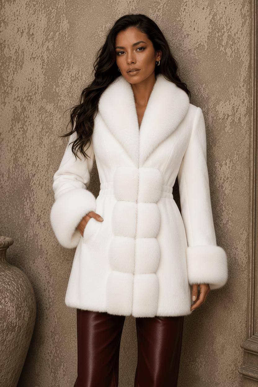 Tammy Long Oversized Faux Fur With Collar - Robbi & Angel