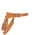 Tessie Faux Suede Fringe Belt - Robbi & Angel