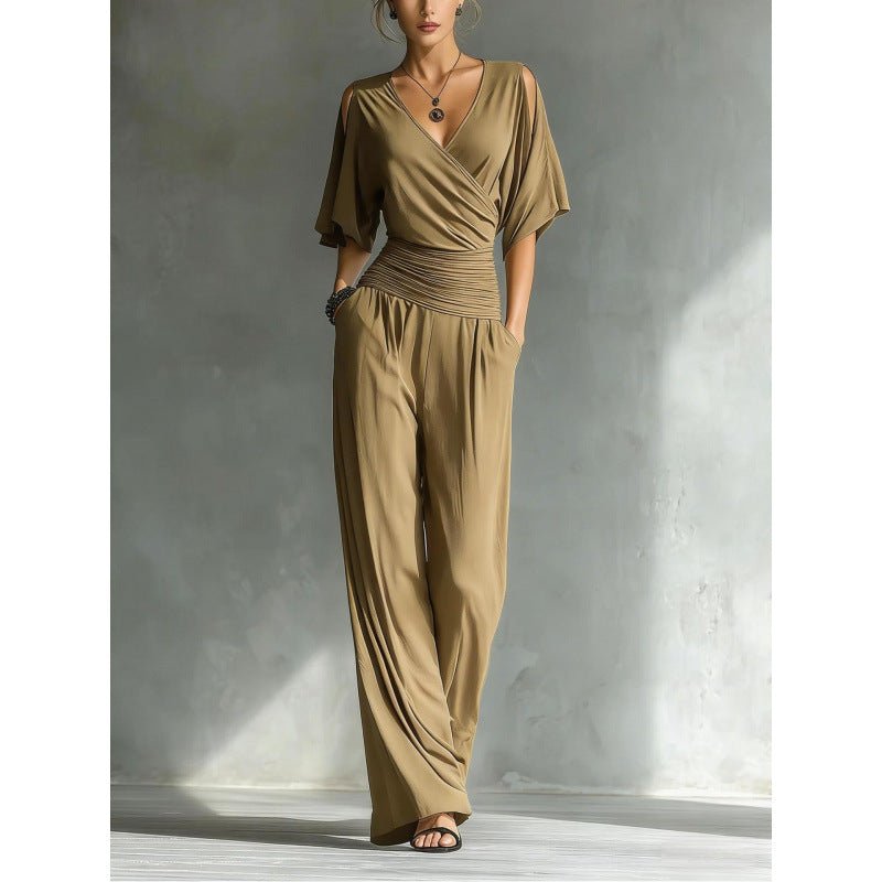 Thalia Slim Fit Straight Leg Jumpsuit - Robbi & Angel