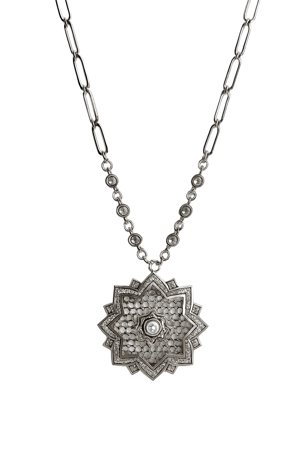 Alexandra Radiant Medallion Necklace - Robbi & Angel