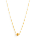 The Alysia: Minimalist Gold Sphere Necklace - Robbi & Angel