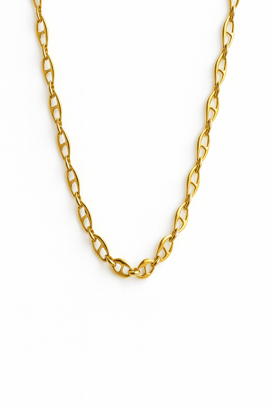 The Daniella: Classic Golden Link Necklace by - Robbi & Angel