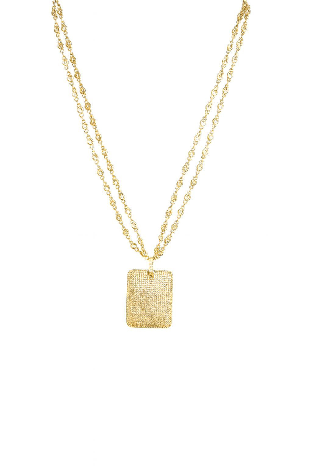 The Kaitlyn: Double Layer Chic Medallion Necklace - Robbi & Angel