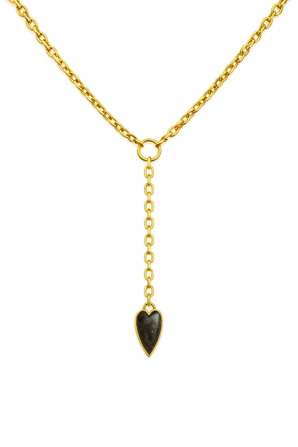 The Kristana: Modern Heart Lariat Chain - Robbi & Angel