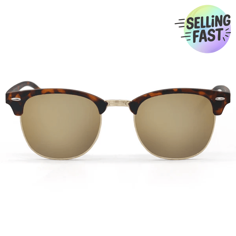 The Masters – Mirrored Brown Clubmaster Sunglasses - Robbi & Angel