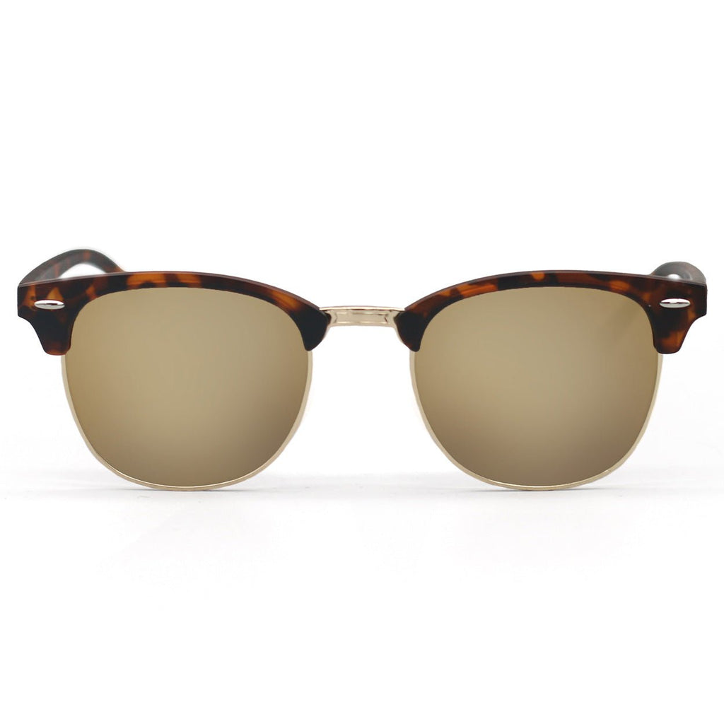 The Masters – Mirrored Brown Clubmaster Sunglasses - Robbi & Angel