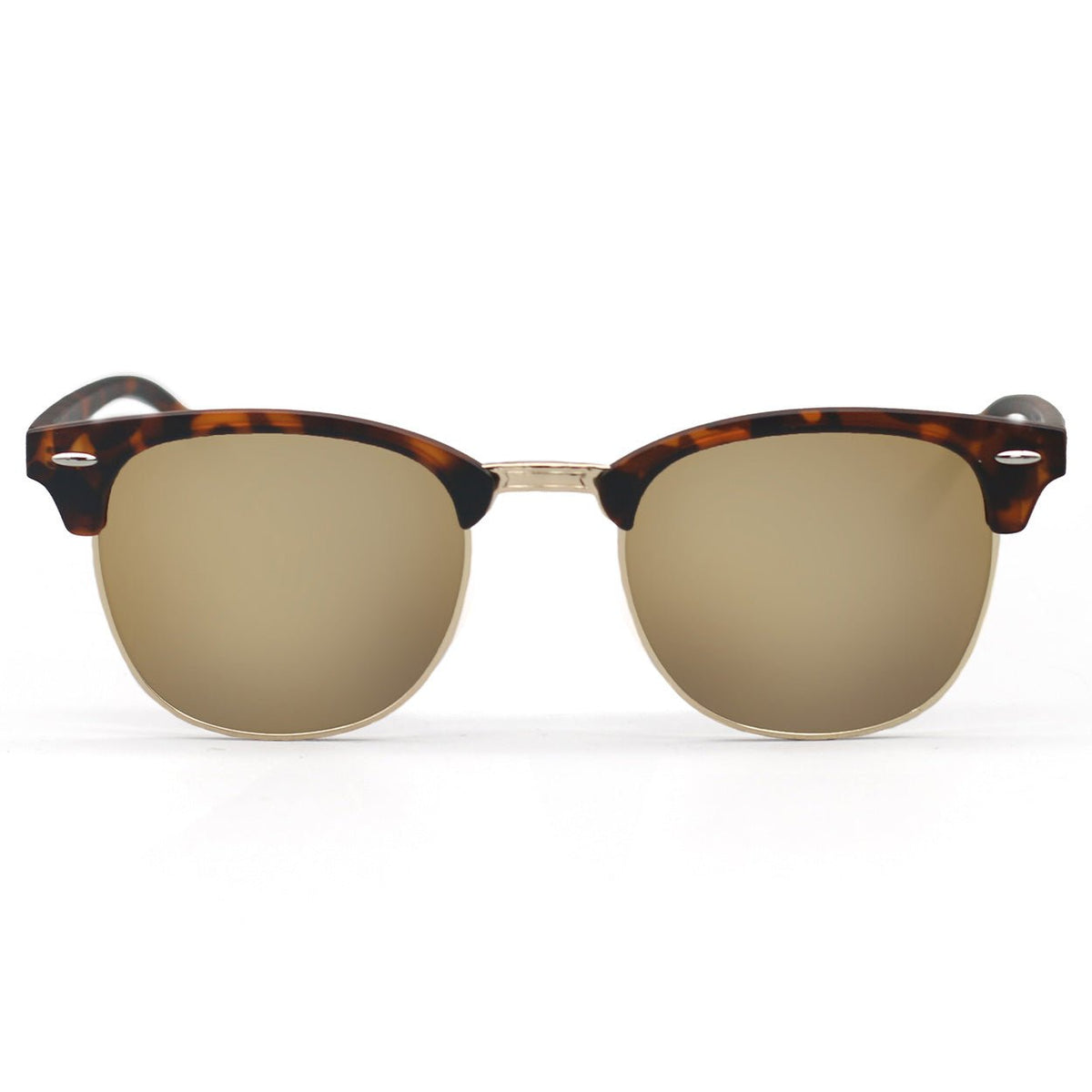 The Masters – Mirrored Brown Clubmaster Sunglasses - Robbi & Angel