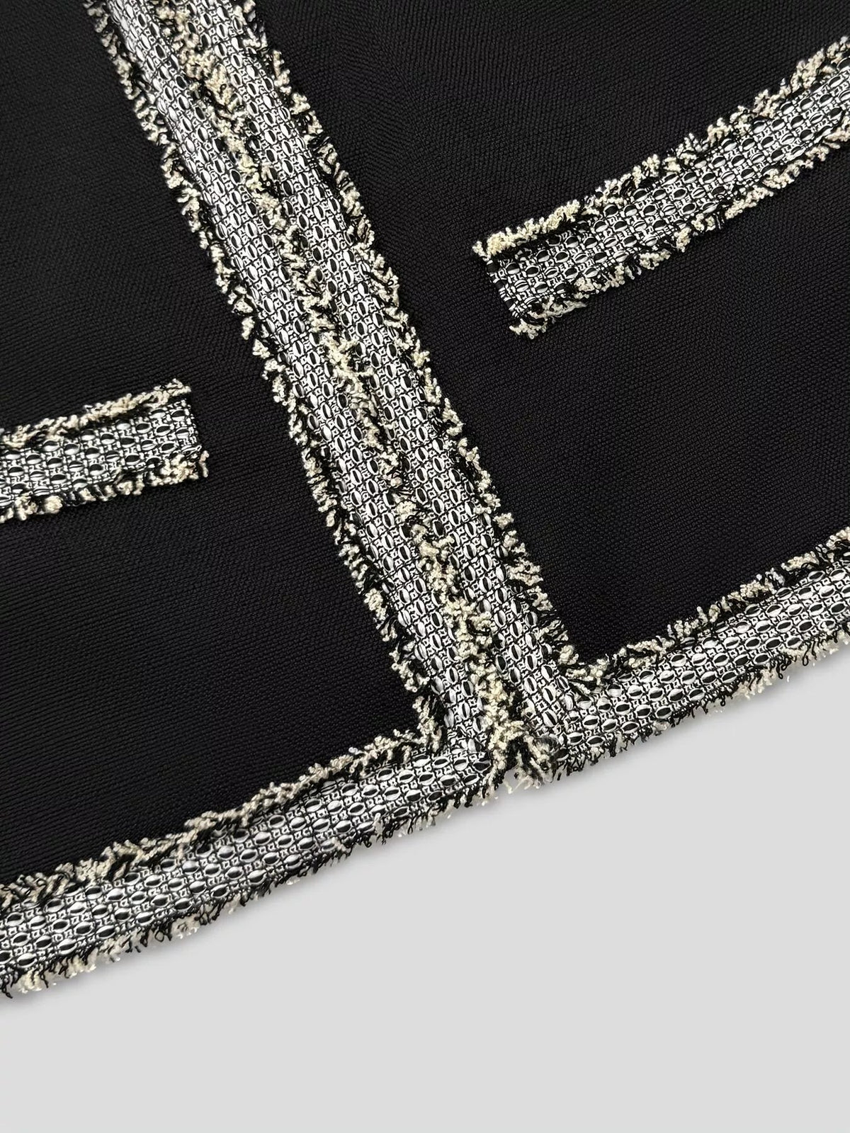 Tina Tweed Trim Open Front Outerwear - Robbi & Angel