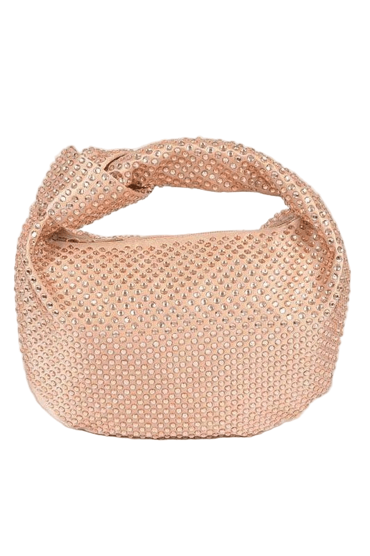 Tonal Studded Knotted Soft Clutch - Robbi & Angel