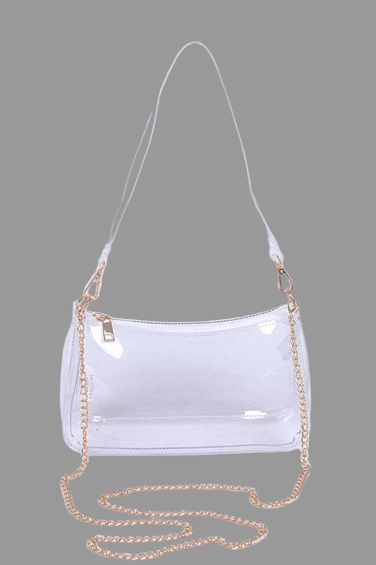 Transparent Clear Convertible Shoulder Bag - Robbi & Angel
