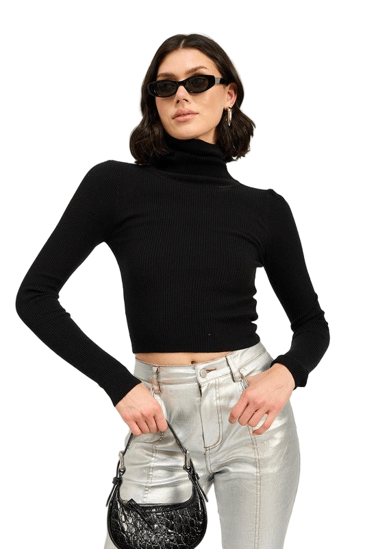 Cozy Fall Turtleneck Top - Long Sleeve Shirt for Stylish Fashion - Robbi & Angel