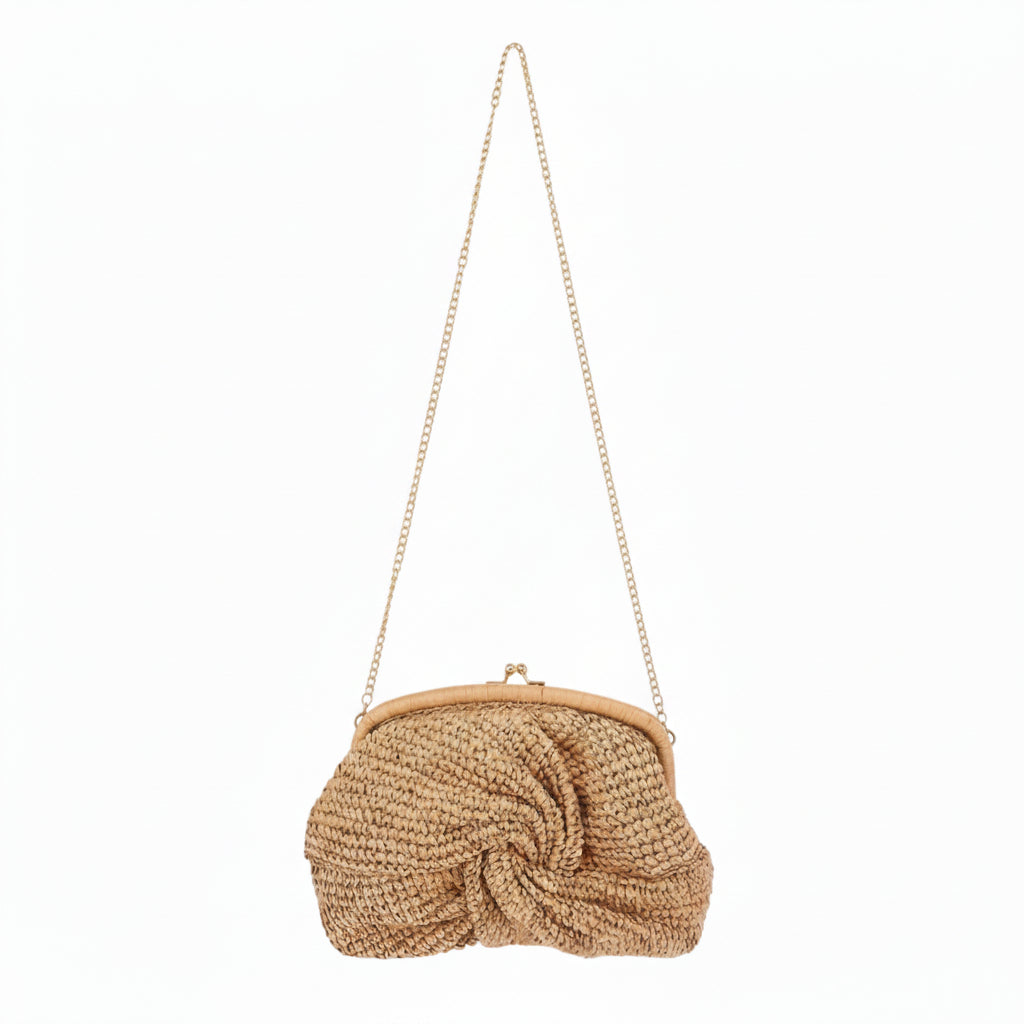 Twist Knot Woven Crossbody Bag - Robbi & Angel