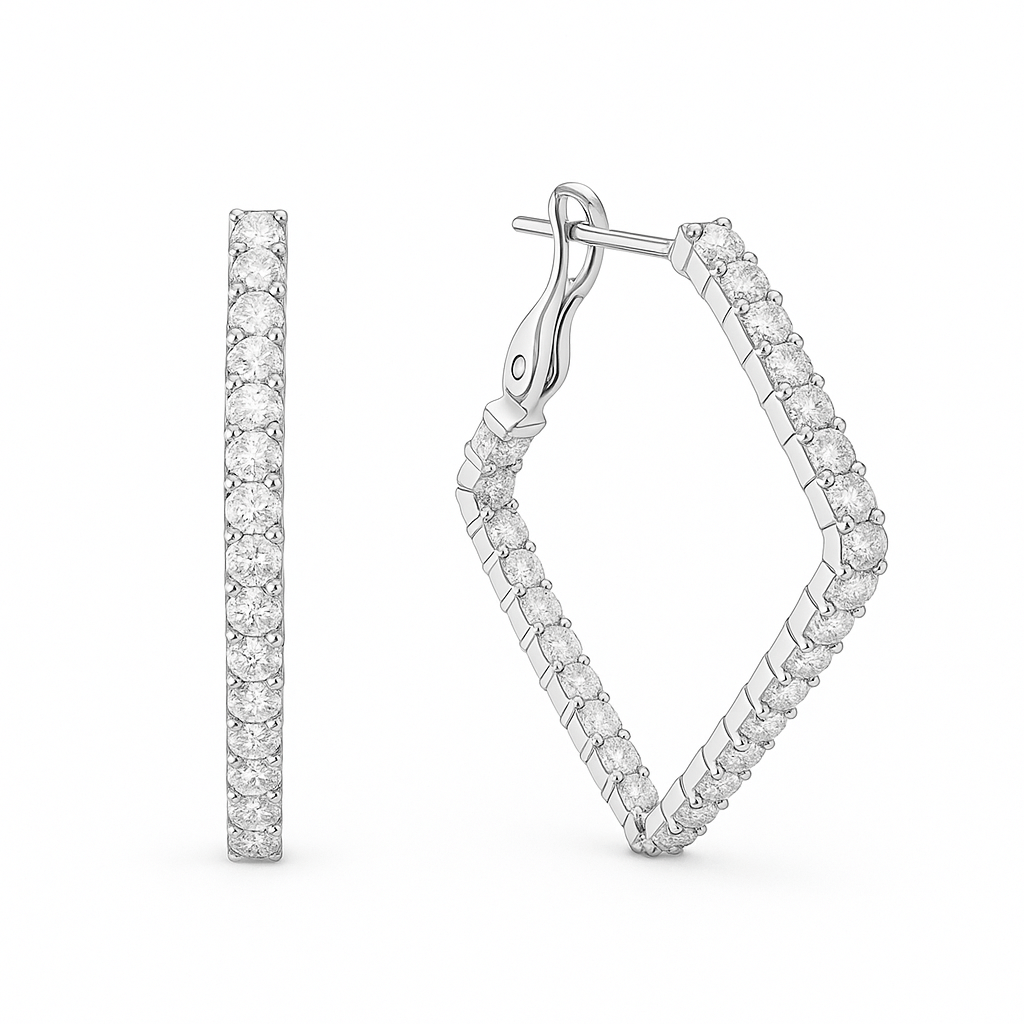 Valerie Pave Geometric Hoops - Robbi & Angel