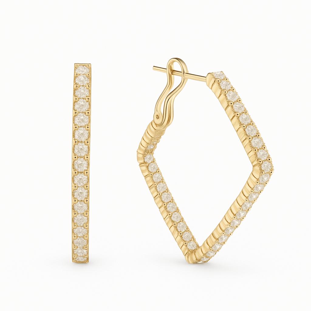 Valerie Pave Geometric Hoops - Robbi & Angel