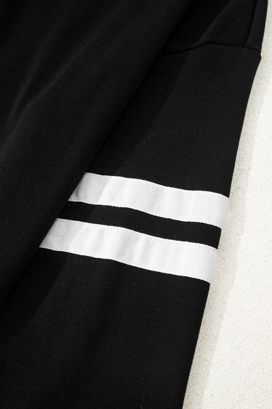 Varsity Stripe Sweatshirt and Short Set - Robbi & Angel