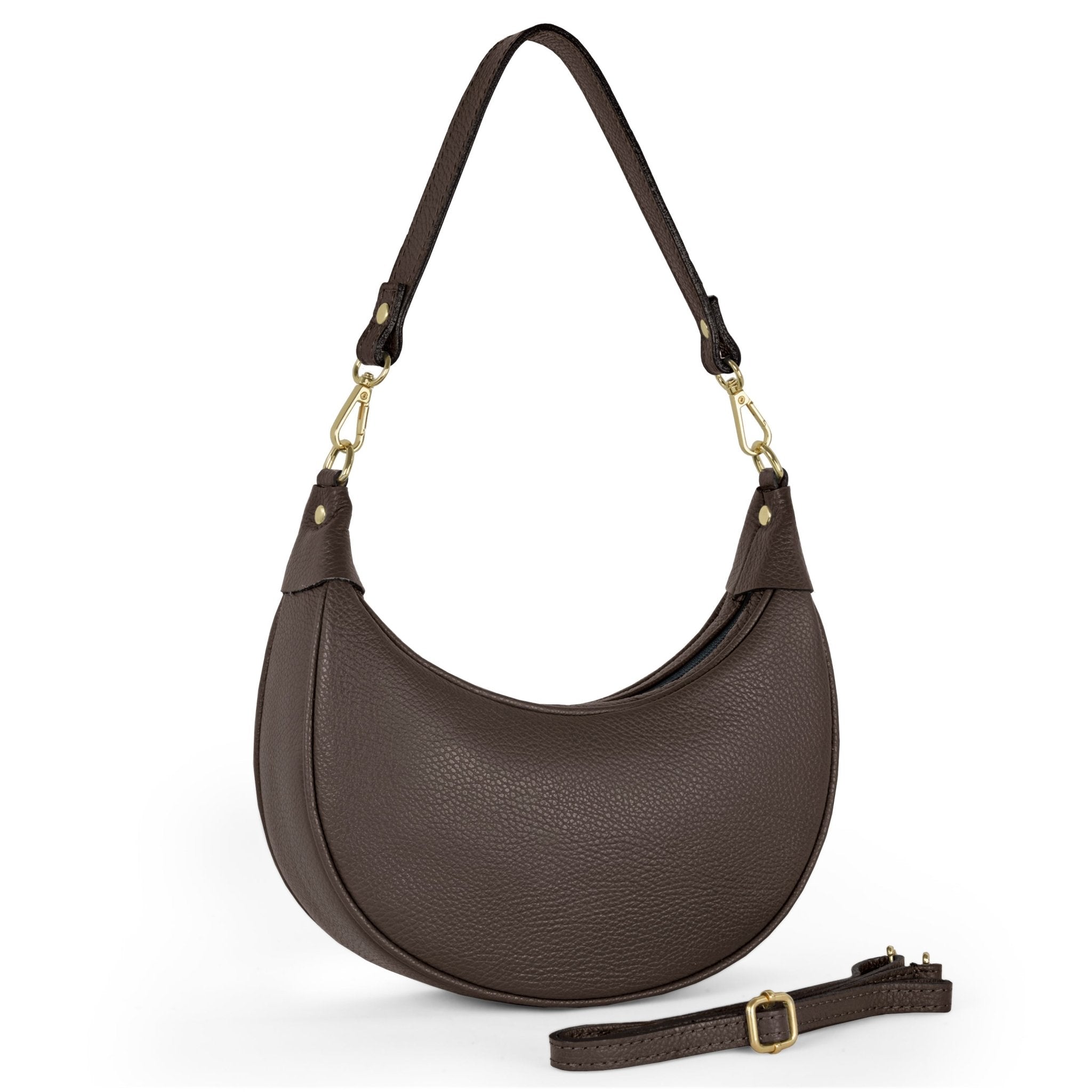 Verona Italian Full-Grain Leather Shoulder Bag - Robbi & Angel