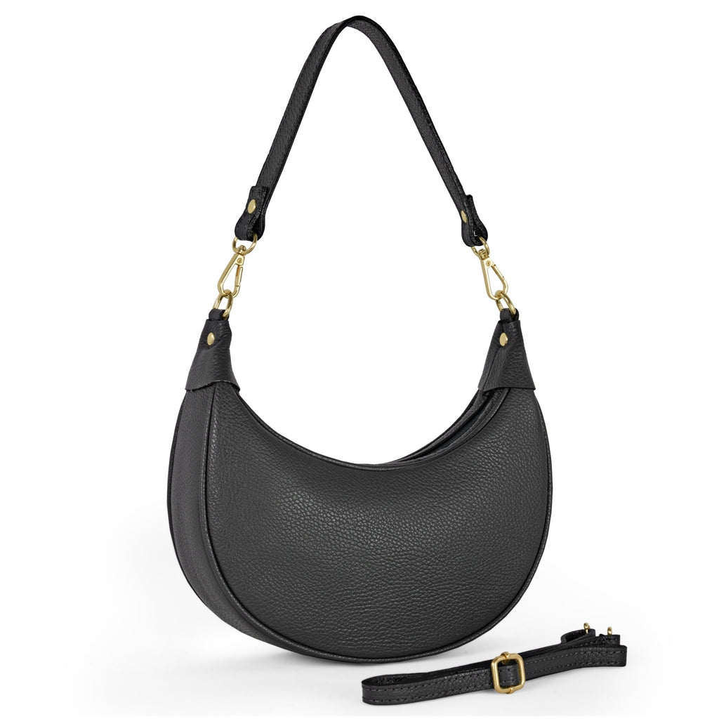 Verona Italian Full-Grain Leather Shoulder Bag - Robbi & Angel