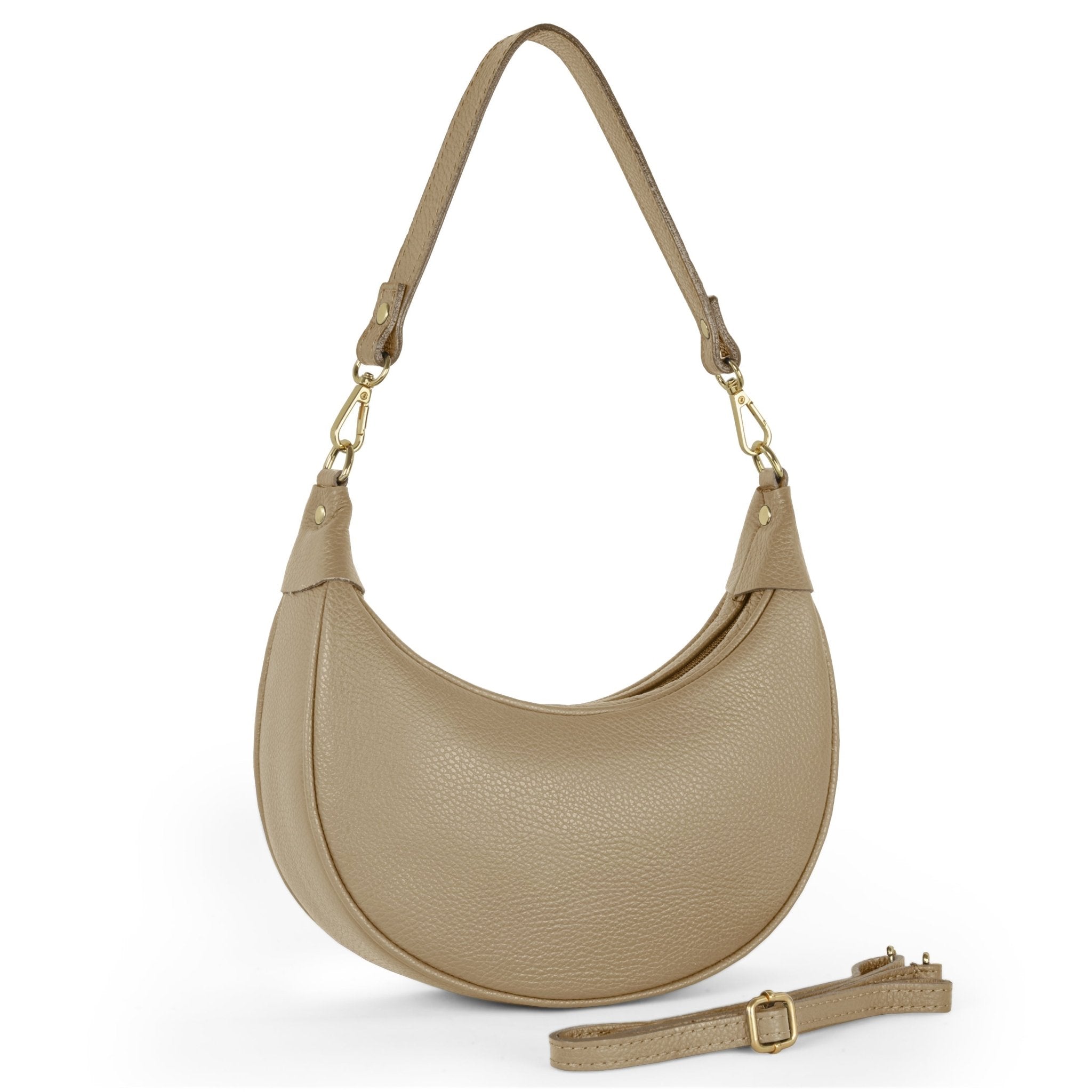Verona Italian Full-Grain Leather Shoulder Bag - Robbi & Angel