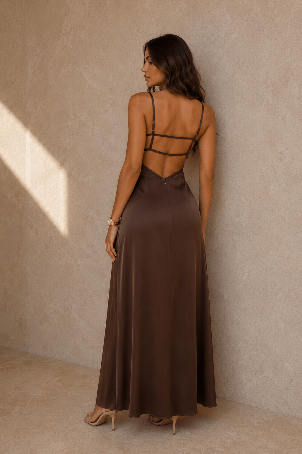 Vivi Backless Sleeveless A Line Dress - Robbi & Angel