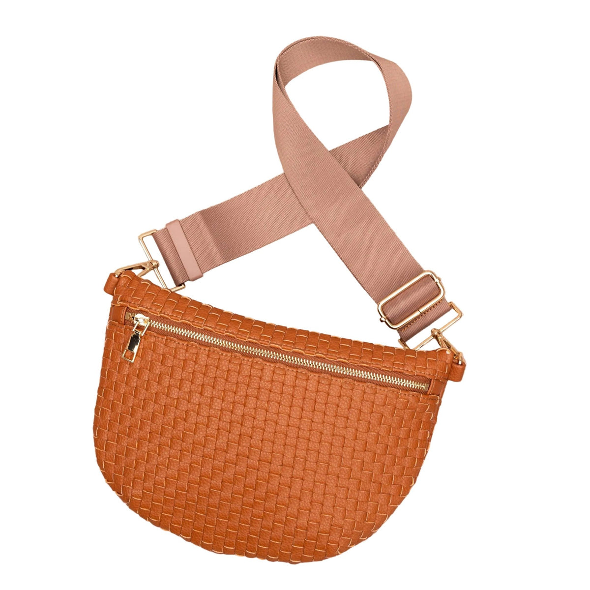 Vivienne Solid Woven Crossbody Sling Bag - Robbi & Angel