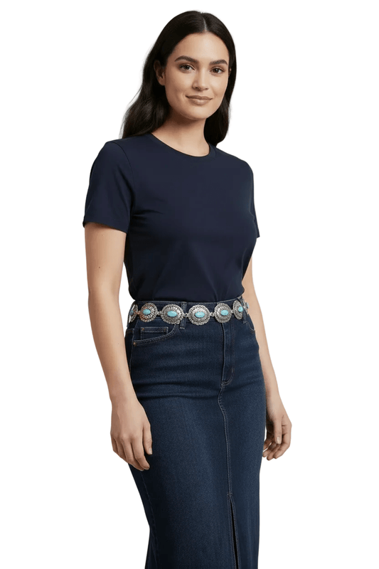 Western Concho Chain Belt - Robbi & Angel