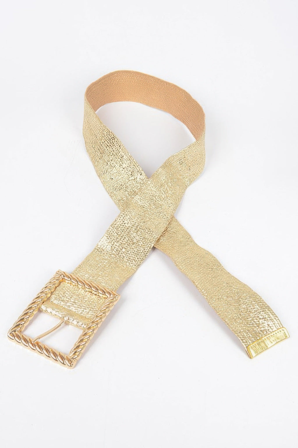 Wide Metal Buckle Plus Size Clear Belt - Robbi & Angel
