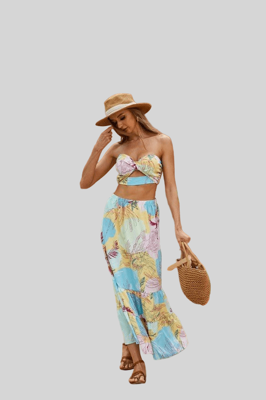 Womens 2pcs Long Skirt Set - Robbi & Angel