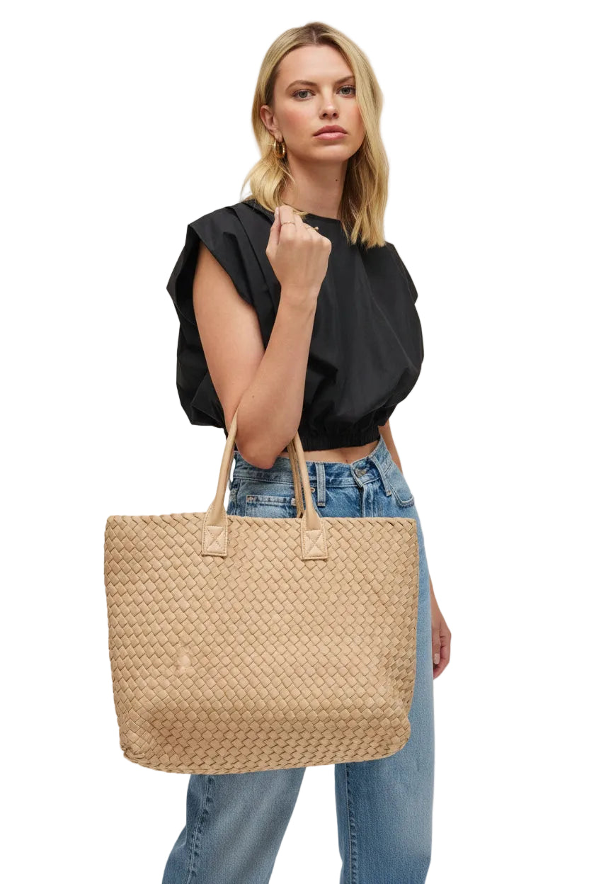 Woven Neoprene Tote - Robbi & Angel