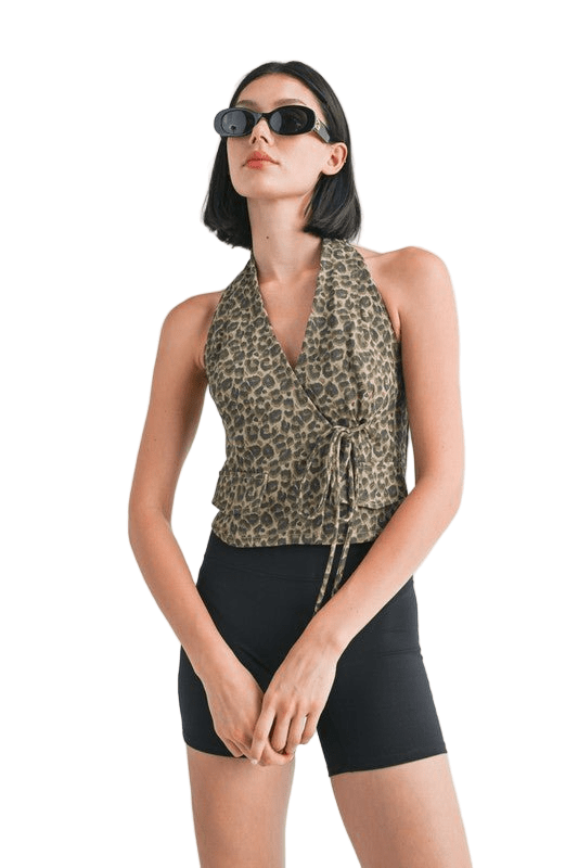 WRAPPED TOP WITH HALTER NECK - Robbi & Angel