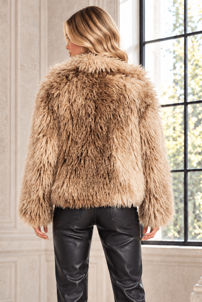 Zafrina Faux Fur Oversized Coat - Robbi & Angel