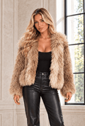 Zafrina Faux Fur Oversized Coat - Robbi & Angel