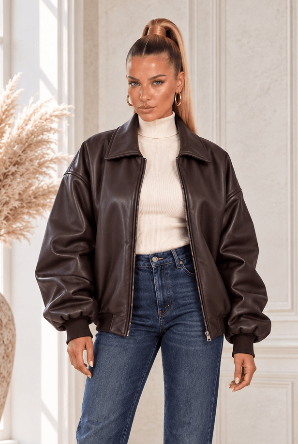Zori Zip Up Dropped Shoulder Jacket - Robbi & Angel