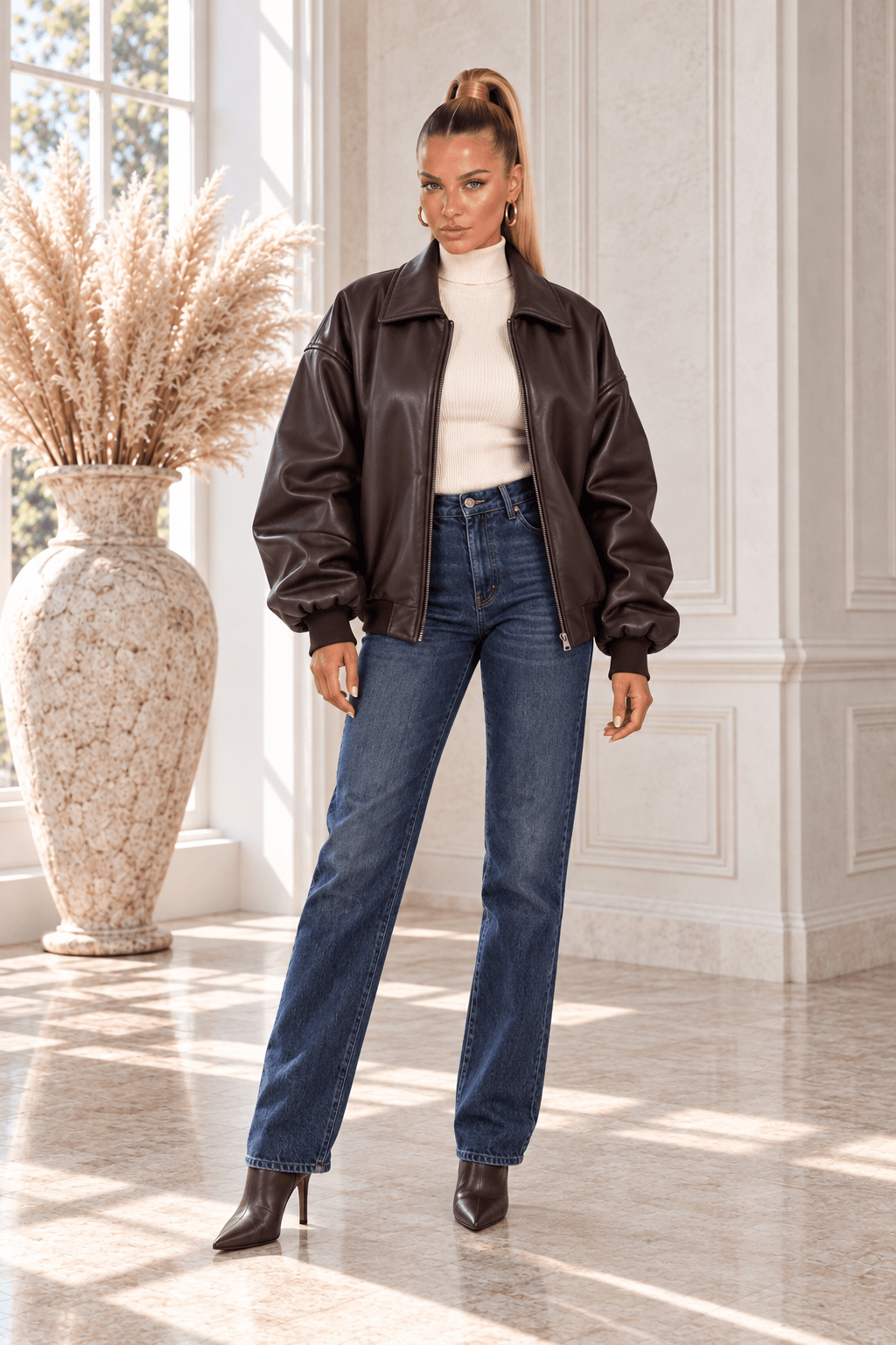 Zori Zip Up Dropped Shoulder Jacket - Robbi & Angel