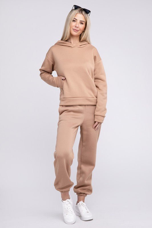 Drop Shoulder Hoodie & Pants - Robbi & Angel