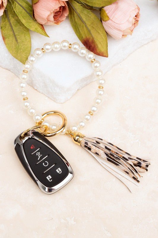 Classic Pearl Key Ring Bracelet - Robbi & Angel